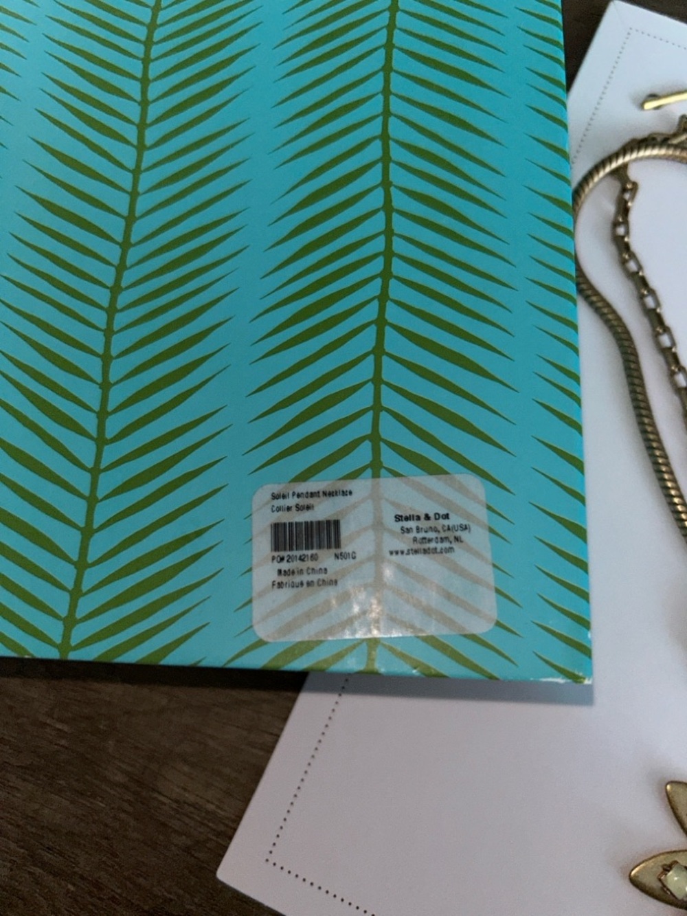 Stella & Dot Gold-Tone Necklace with Yellow Crystal Accents - Picture 6 of 7